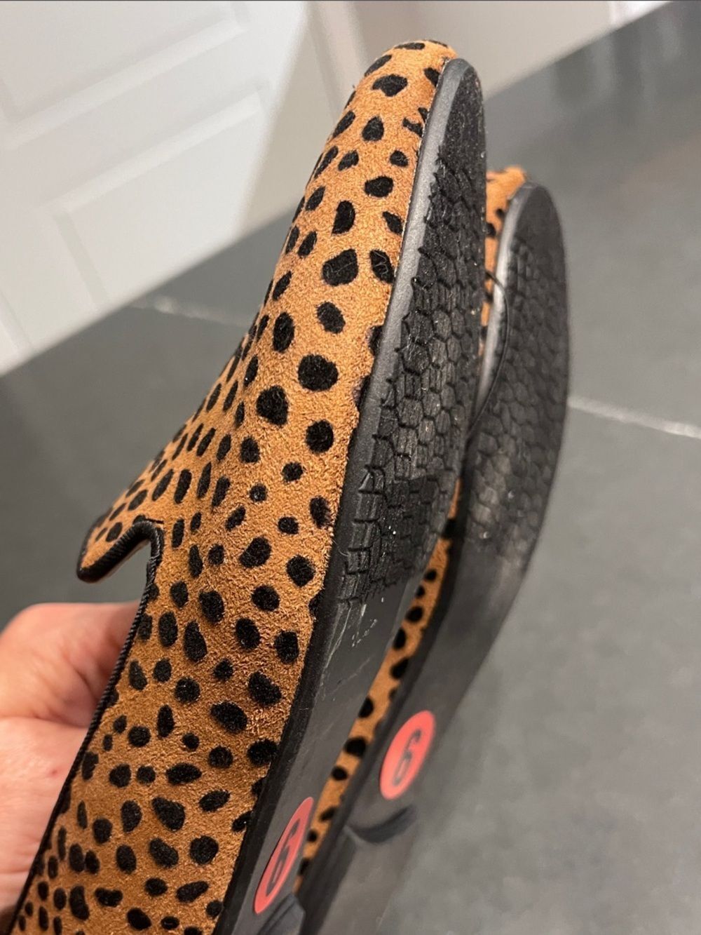 Isaac Mizrahi Leopard Print Suede Loafers - Brown/Black - Picture 11 of 11